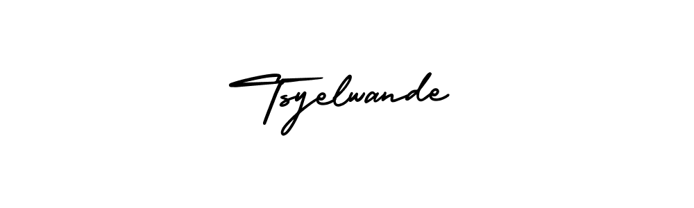 if you are searching for the best signature style for your name Tsyelwande. so please give up your signature search. here we have designed multiple signature styles  using AmerikaSignatureDemo-Regular. Tsyelwande signature style 3 images and pictures png