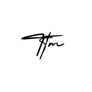 You should practise on your own different ways (AmerikaSignatureDemo-Regular) to write your name (Ttm) in signature. don't let someone else do it for you. Ttm signature style 3 images and pictures png