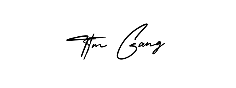 Similarly AmerikaSignatureDemo-Regular is the best handwritten signature design. Signature creator online .You can use it as an online autograph creator for name Ttm Gang. Ttm Gang signature style 3 images and pictures png