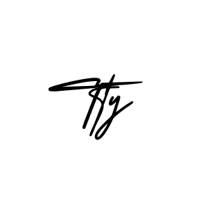 Design your own signature with our free online signature maker. With this signature software, you can create a handwritten (AmerikaSignatureDemo-Regular) signature for name Tty. Tty signature style 3 images and pictures png