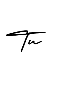 You should practise on your own different ways (AmerikaSignatureDemo-Regular) to write your name (Tu) in signature. don't let someone else do it for you. Tu signature style 3 images and pictures png