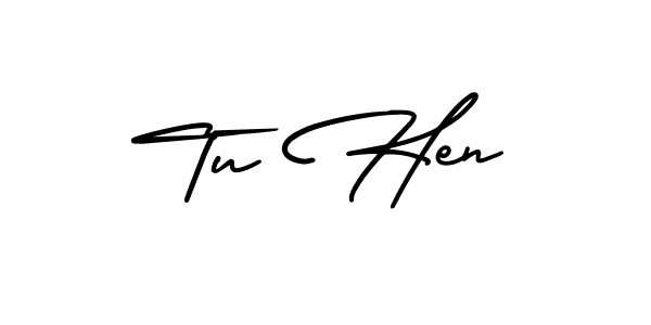 Create a beautiful signature design for name Tu Hen. With this signature (AmerikaSignatureDemo-Regular) fonts, you can make a handwritten signature for free. Tu Hen signature style 3 images and pictures png
