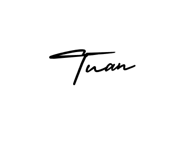 Use a signature maker to create a handwritten signature online. With this signature software, you can design (AmerikaSignatureDemo-Regular) your own signature for name Tuan. Tuan signature style 3 images and pictures png