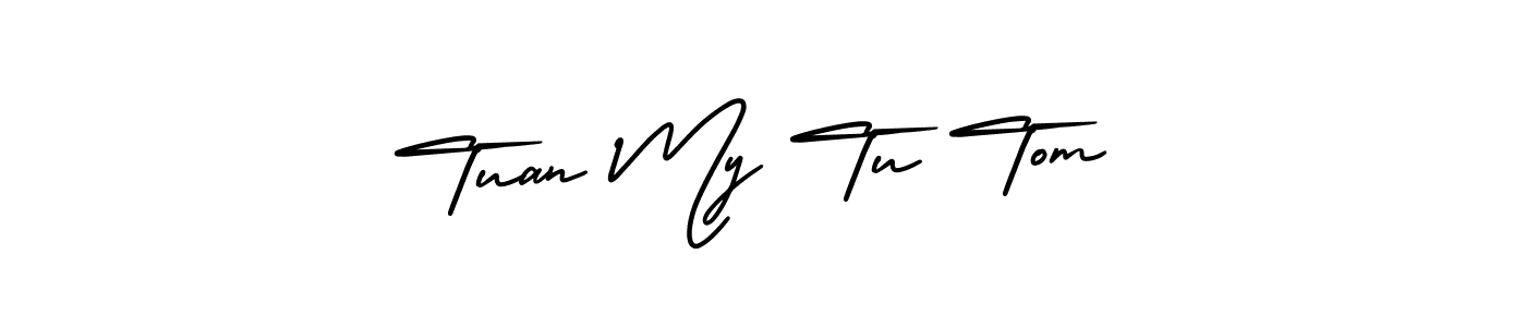 if you are searching for the best signature style for your name Tuan My Tu Tom. so please give up your signature search. here we have designed multiple signature styles  using AmerikaSignatureDemo-Regular. Tuan My Tu Tom signature style 3 images and pictures png