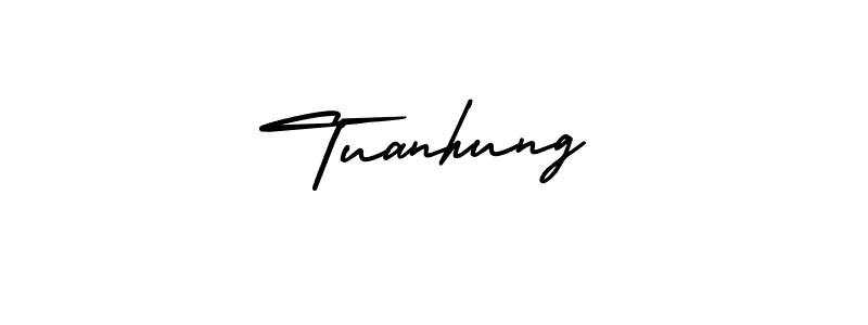 Best and Professional Signature Style for Tuanhung. AmerikaSignatureDemo-Regular Best Signature Style Collection. Tuanhung signature style 3 images and pictures png