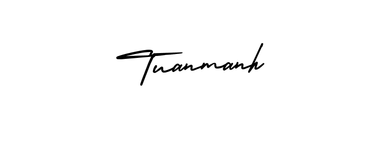 How to Draw Tuanmanh signature style? AmerikaSignatureDemo-Regular is a latest design signature styles for name Tuanmanh. Tuanmanh signature style 3 images and pictures png