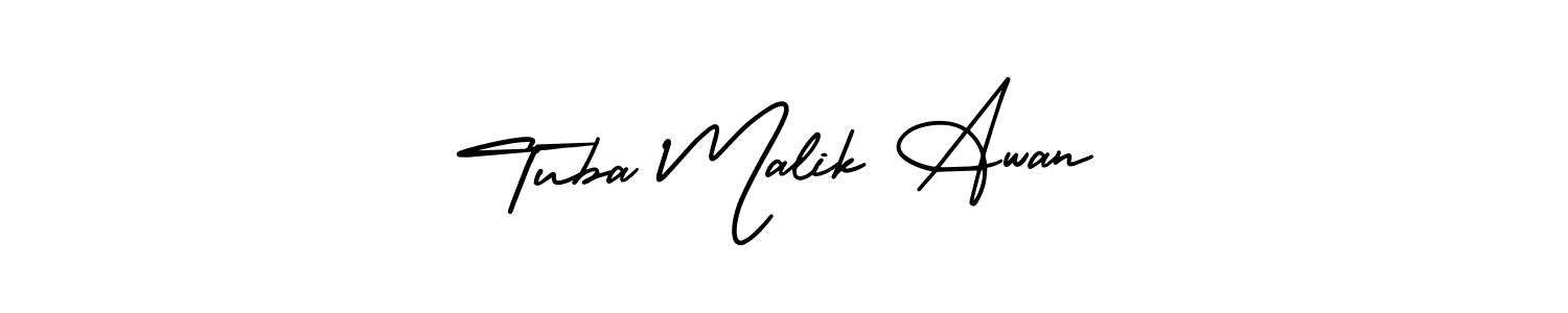 AmerikaSignatureDemo-Regular is a professional signature style that is perfect for those who want to add a touch of class to their signature. It is also a great choice for those who want to make their signature more unique. Get Tuba Malik Awan name to fancy signature for free. Tuba Malik Awan signature style 3 images and pictures png