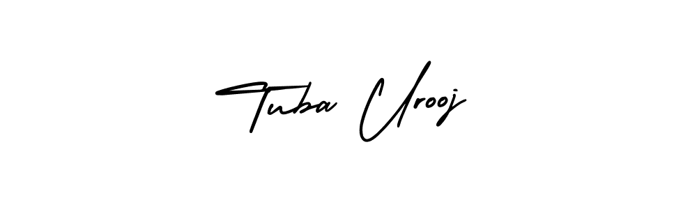 How to Draw Tuba Urooj signature style? AmerikaSignatureDemo-Regular is a latest design signature styles for name Tuba Urooj. Tuba Urooj signature style 3 images and pictures png