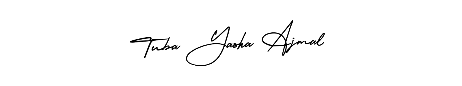 How to make Tuba Yasha Ajmal signature? AmerikaSignatureDemo-Regular is a professional autograph style. Create handwritten signature for Tuba Yasha Ajmal name. Tuba Yasha Ajmal signature style 3 images and pictures png