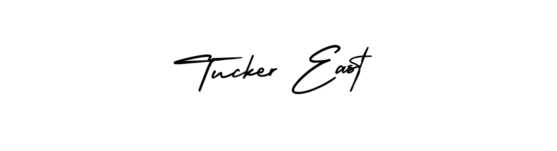 The best way (AmerikaSignatureDemo-Regular) to make a short signature is to pick only two or three words in your name. The name Tucker East include a total of six letters. For converting this name. Tucker East signature style 3 images and pictures png