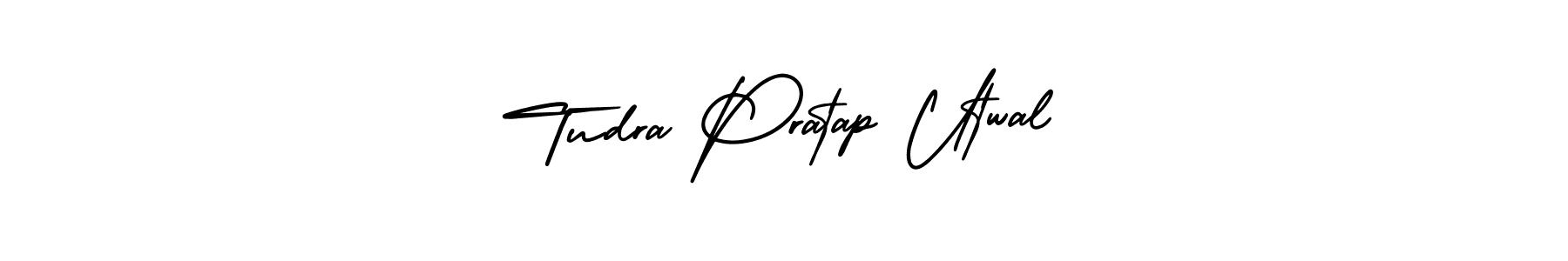 See photos of Tudra Pratap Utwal official signature by Spectra . Check more albums & portfolios. Read reviews & check more about AmerikaSignatureDemo-Regular font. Tudra Pratap Utwal signature style 3 images and pictures png