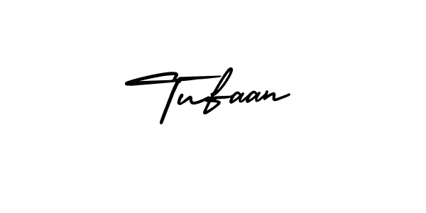 Use a signature maker to create a handwritten signature online. With this signature software, you can design (AmerikaSignatureDemo-Regular) your own signature for name Tufaan. Tufaan signature style 3 images and pictures png