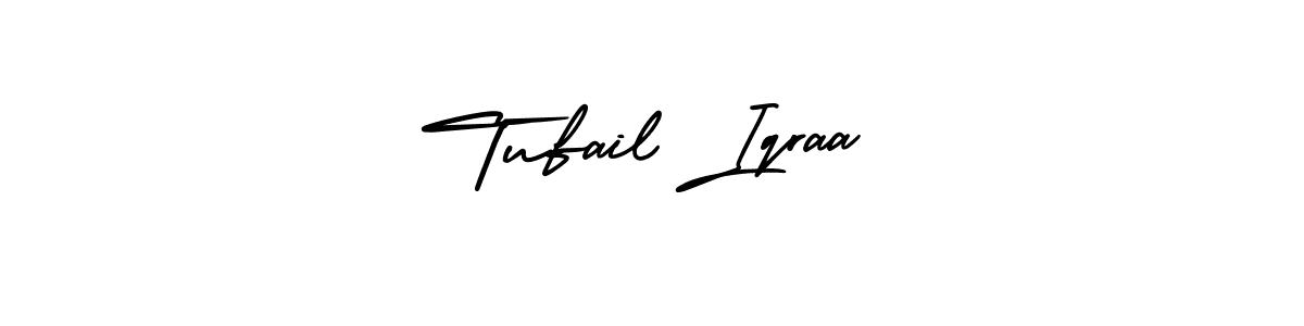 Check out images of Autograph of Tufail Iqraa name. Actor Tufail Iqraa Signature Style. AmerikaSignatureDemo-Regular is a professional sign style online. Tufail Iqraa signature style 3 images and pictures png