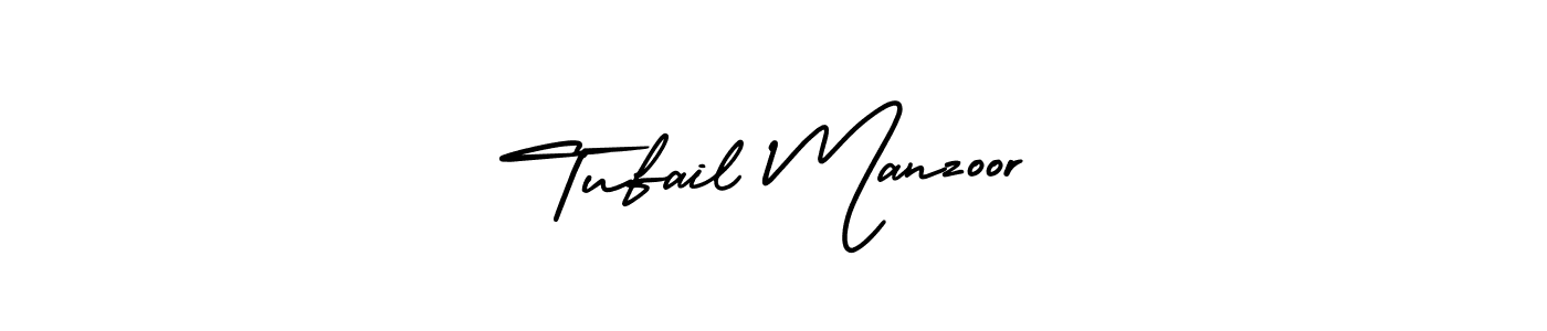 It looks lik you need a new signature style for name Tufail Manzoor. Design unique handwritten (AmerikaSignatureDemo-Regular) signature with our free signature maker in just a few clicks. Tufail Manzoor signature style 3 images and pictures png