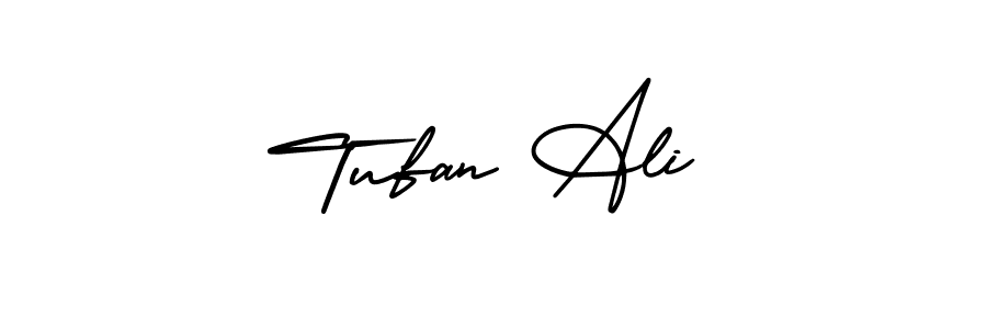 Similarly AmerikaSignatureDemo-Regular is the best handwritten signature design. Signature creator online .You can use it as an online autograph creator for name Tufan Ali. Tufan Ali signature style 3 images and pictures png