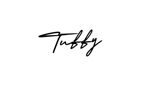 How to Draw Tuffy signature style? AmerikaSignatureDemo-Regular is a latest design signature styles for name Tuffy. Tuffy signature style 3 images and pictures png