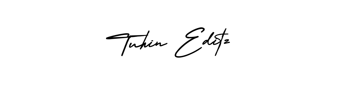 Use a signature maker to create a handwritten signature online. With this signature software, you can design (AmerikaSignatureDemo-Regular) your own signature for name Tuhin Editz. Tuhin Editz signature style 3 images and pictures png