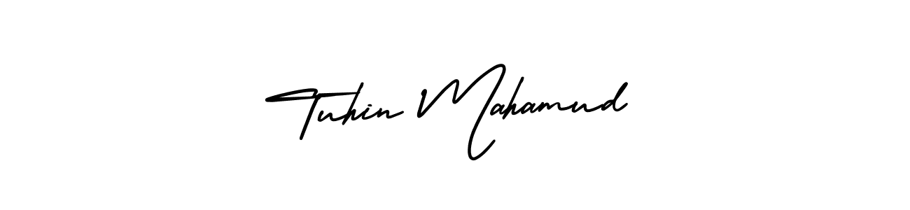 Also You can easily find your signature by using the search form. We will create Tuhin Mahamud name handwritten signature images for you free of cost using AmerikaSignatureDemo-Regular sign style. Tuhin Mahamud signature style 3 images and pictures png