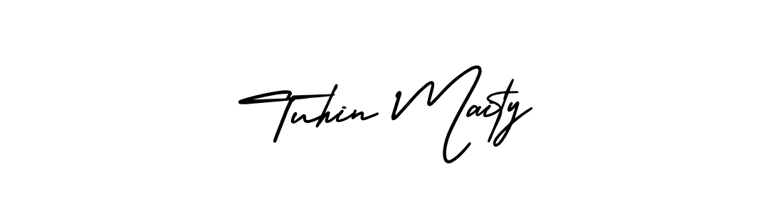 Use a signature maker to create a handwritten signature online. With this signature software, you can design (AmerikaSignatureDemo-Regular) your own signature for name Tuhin Maity. Tuhin Maity signature style 3 images and pictures png