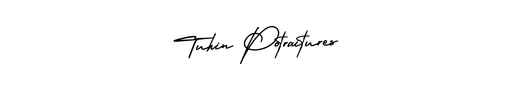 Create a beautiful signature design for name Tuhin Potraitures. With this signature (AmerikaSignatureDemo-Regular) fonts, you can make a handwritten signature for free. Tuhin Potraitures signature style 3 images and pictures png