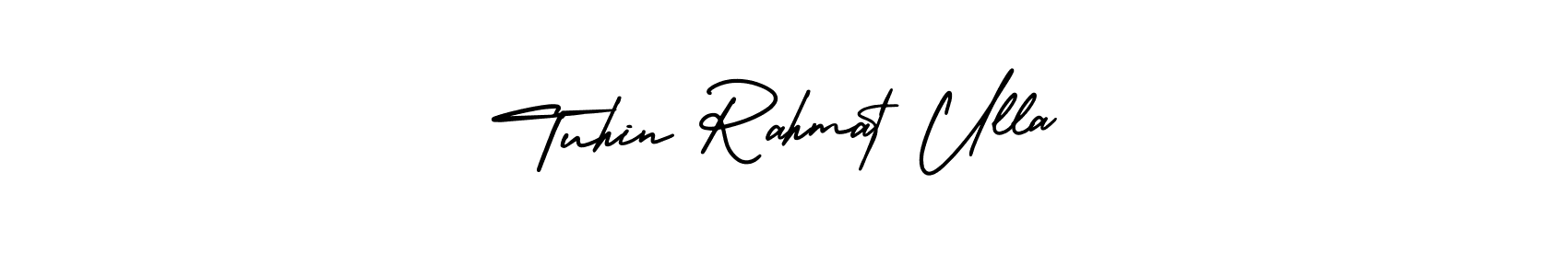 How to make Tuhin Rahmat Ulla name signature. Use AmerikaSignatureDemo-Regular style for creating short signs online. This is the latest handwritten sign. Tuhin Rahmat Ulla signature style 3 images and pictures png