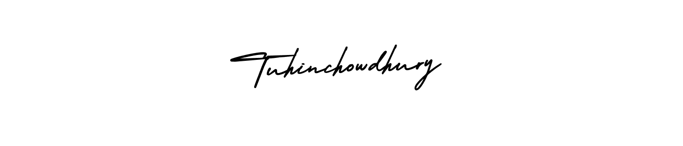 It looks lik you need a new signature style for name Tuhinchowdhury. Design unique handwritten (AmerikaSignatureDemo-Regular) signature with our free signature maker in just a few clicks. Tuhinchowdhury signature style 3 images and pictures png