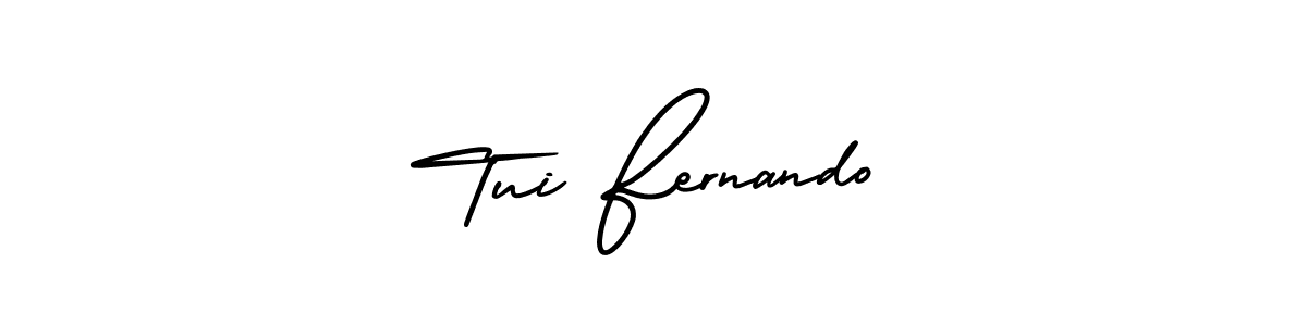 Best and Professional Signature Style for Tui Fernando. AmerikaSignatureDemo-Regular Best Signature Style Collection. Tui Fernando signature style 3 images and pictures png