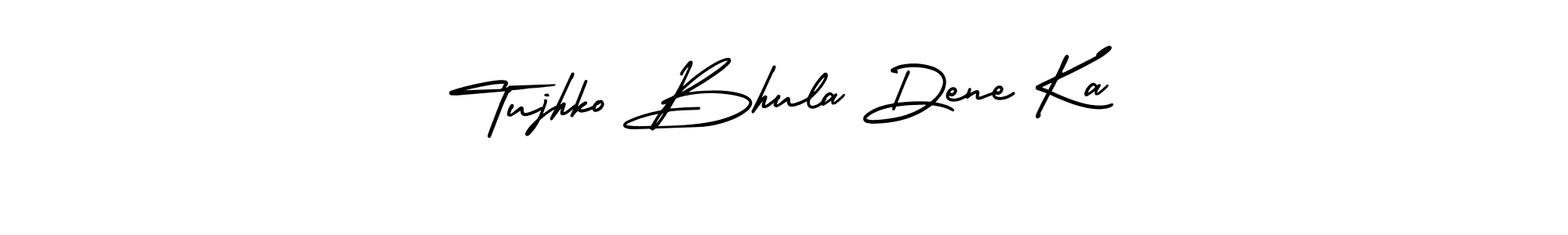 It looks lik you need a new signature style for name Tujhko Bhula Dene Ka. Design unique handwritten (AmerikaSignatureDemo-Regular) signature with our free signature maker in just a few clicks. Tujhko Bhula Dene Ka signature style 3 images and pictures png