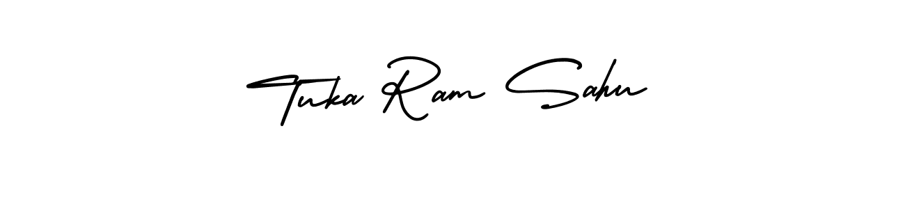 AmerikaSignatureDemo-Regular is a professional signature style that is perfect for those who want to add a touch of class to their signature. It is also a great choice for those who want to make their signature more unique. Get Tuka Ram Sahu name to fancy signature for free. Tuka Ram Sahu signature style 3 images and pictures png