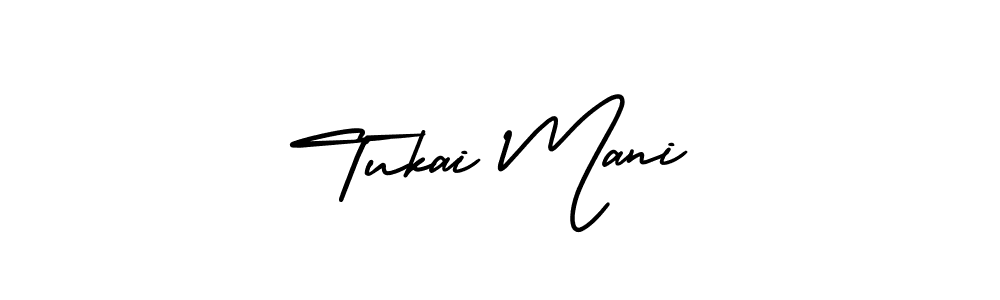 Design your own signature with our free online signature maker. With this signature software, you can create a handwritten (AmerikaSignatureDemo-Regular) signature for name Tukai Mani. Tukai Mani signature style 3 images and pictures png