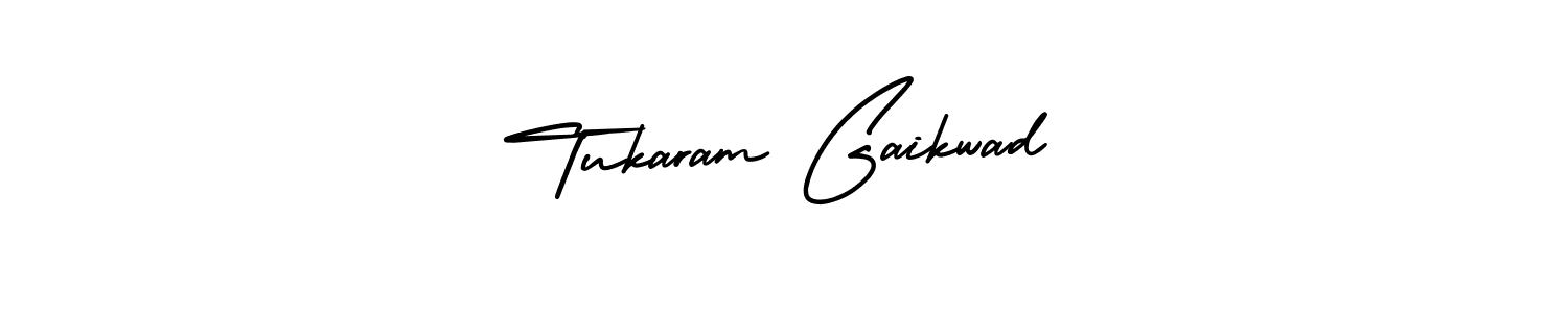 You should practise on your own different ways (AmerikaSignatureDemo-Regular) to write your name (Tukaram Gaikwad) in signature. don't let someone else do it for you. Tukaram Gaikwad signature style 3 images and pictures png