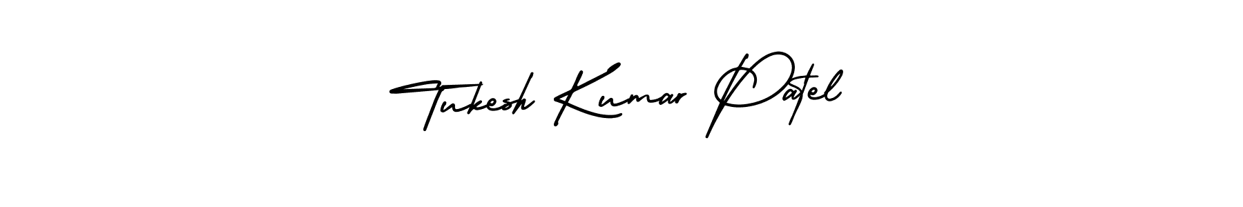 Make a beautiful signature design for name Tukesh Kumar Patel. With this signature (AmerikaSignatureDemo-Regular) style, you can create a handwritten signature for free. Tukesh Kumar Patel signature style 3 images and pictures png