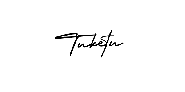 How to make Tuketu signature? AmerikaSignatureDemo-Regular is a professional autograph style. Create handwritten signature for Tuketu name. Tuketu signature style 3 images and pictures png