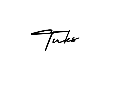 Make a beautiful signature design for name Tuks. With this signature (AmerikaSignatureDemo-Regular) style, you can create a handwritten signature for free. Tuks signature style 3 images and pictures png