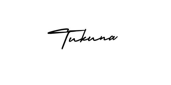 Design your own signature with our free online signature maker. With this signature software, you can create a handwritten (AmerikaSignatureDemo-Regular) signature for name Tukuna. Tukuna signature style 3 images and pictures png