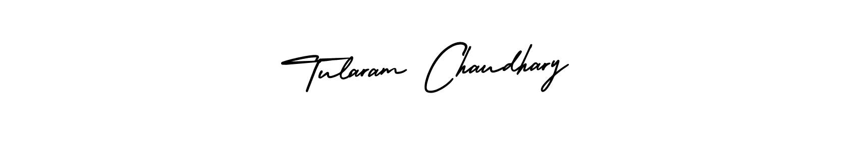 The best way (AmerikaSignatureDemo-Regular) to make a short signature is to pick only two or three words in your name. The name Tularam Chaudhary include a total of six letters. For converting this name. Tularam Chaudhary signature style 3 images and pictures png