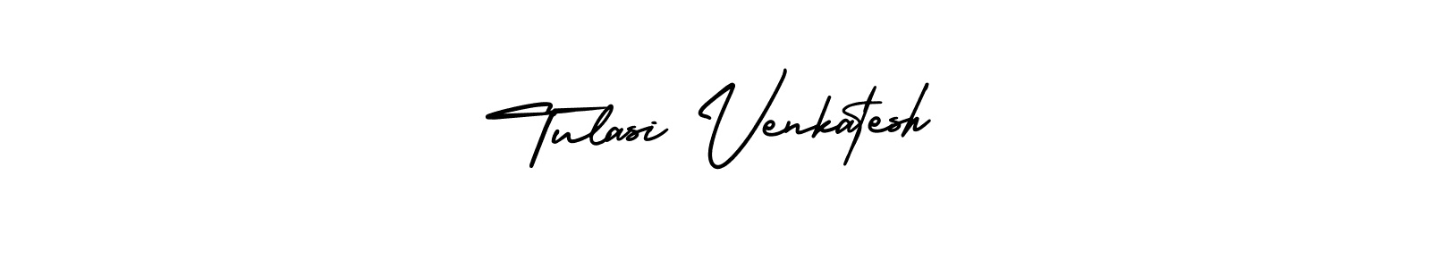 This is the best signature style for the Tulasi Venkatesh name. Also you like these signature font (AmerikaSignatureDemo-Regular). Mix name signature. Tulasi Venkatesh signature style 3 images and pictures png