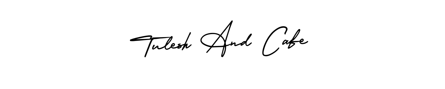 Similarly AmerikaSignatureDemo-Regular is the best handwritten signature design. Signature creator online .You can use it as an online autograph creator for name Tulesh And Cafe. Tulesh And Cafe signature style 3 images and pictures png