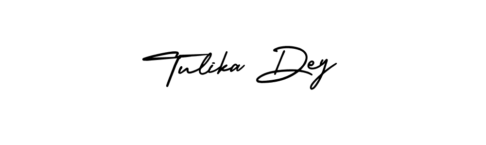Design your own signature with our free online signature maker. With this signature software, you can create a handwritten (AmerikaSignatureDemo-Regular) signature for name Tulika Dey. Tulika Dey signature style 3 images and pictures png