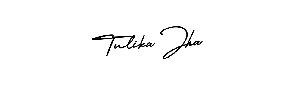 Tulika Jha stylish signature style. Best Handwritten Sign (AmerikaSignatureDemo-Regular) for my name. Handwritten Signature Collection Ideas for my name Tulika Jha. Tulika Jha signature style 3 images and pictures png