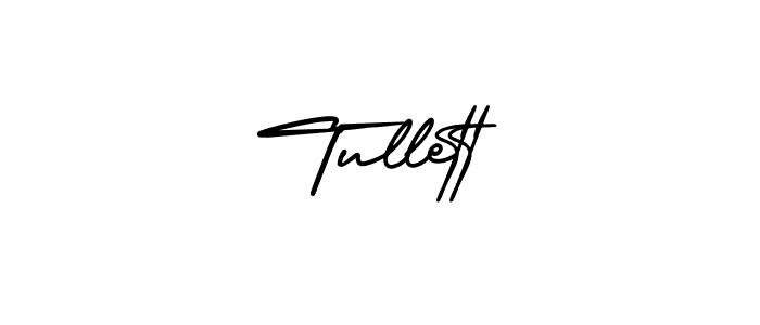 You should practise on your own different ways (AmerikaSignatureDemo-Regular) to write your name (Tullett) in signature. don't let someone else do it for you. Tullett signature style 3 images and pictures png