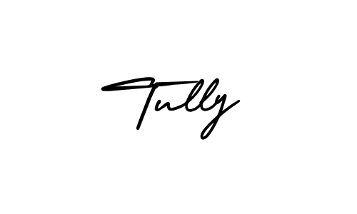 How to make Tully signature? AmerikaSignatureDemo-Regular is a professional autograph style. Create handwritten signature for Tully name. Tully signature style 3 images and pictures png