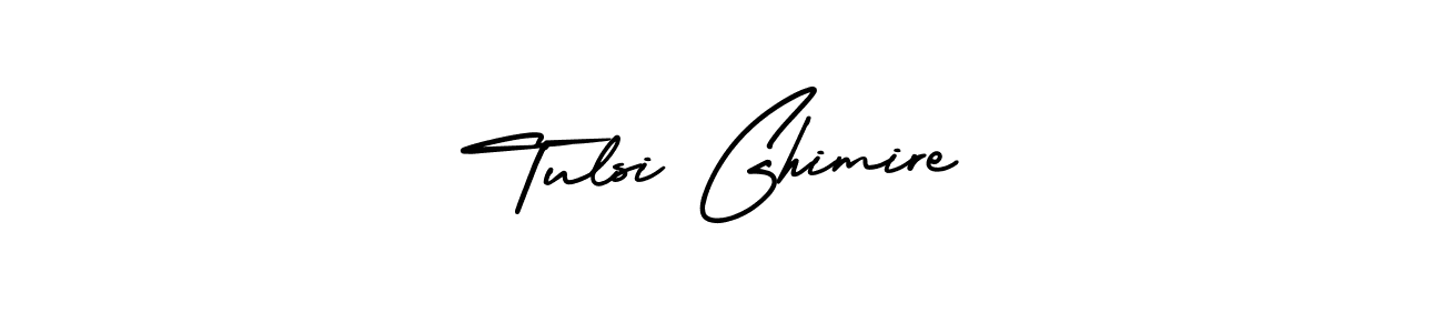 How to Draw Tulsi Ghimire signature style? AmerikaSignatureDemo-Regular is a latest design signature styles for name Tulsi Ghimire. Tulsi Ghimire signature style 3 images and pictures png