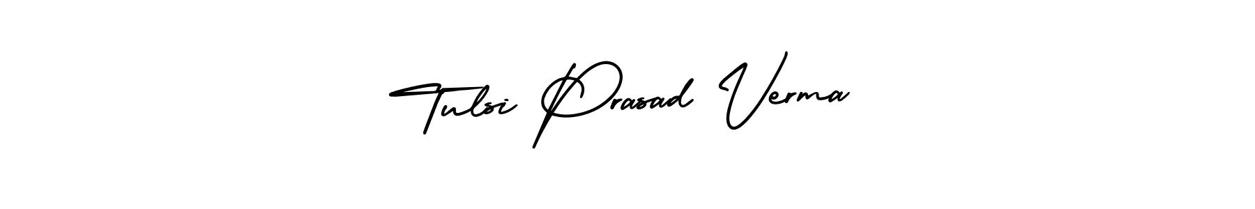 Make a beautiful signature design for name Tulsi Prasad Verma. With this signature (AmerikaSignatureDemo-Regular) style, you can create a handwritten signature for free. Tulsi Prasad Verma signature style 3 images and pictures png