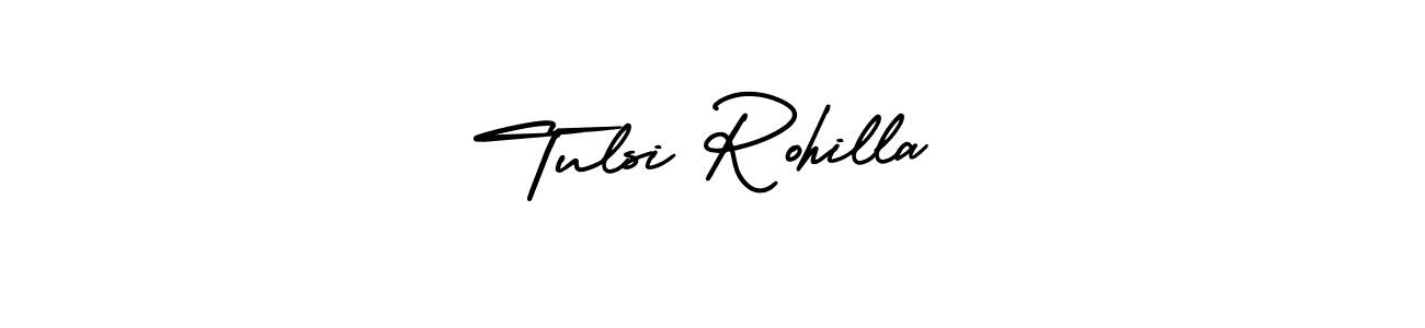 Use a signature maker to create a handwritten signature online. With this signature software, you can design (AmerikaSignatureDemo-Regular) your own signature for name Tulsi Rohilla. Tulsi Rohilla signature style 3 images and pictures png