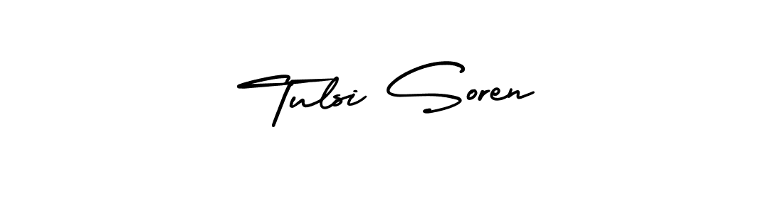 Tulsi Soren stylish signature style. Best Handwritten Sign (AmerikaSignatureDemo-Regular) for my name. Handwritten Signature Collection Ideas for my name Tulsi Soren. Tulsi Soren signature style 3 images and pictures png