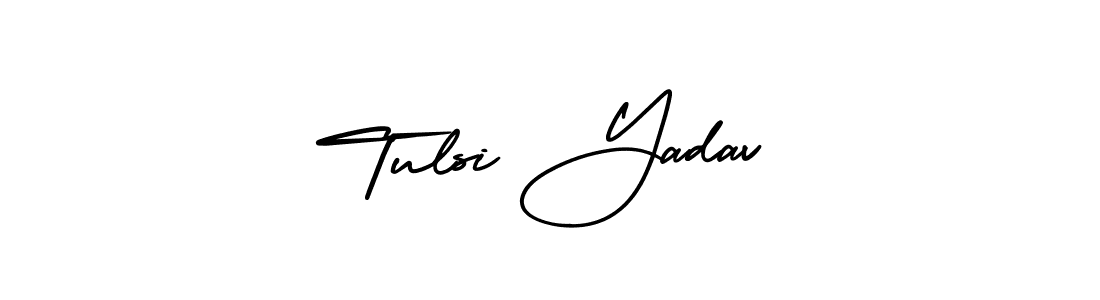 How to make Tulsi Yadav name signature. Use AmerikaSignatureDemo-Regular style for creating short signs online. This is the latest handwritten sign. Tulsi Yadav signature style 3 images and pictures png