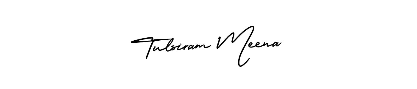 It looks lik you need a new signature style for name Tulsiram Meena. Design unique handwritten (AmerikaSignatureDemo-Regular) signature with our free signature maker in just a few clicks. Tulsiram Meena signature style 3 images and pictures png