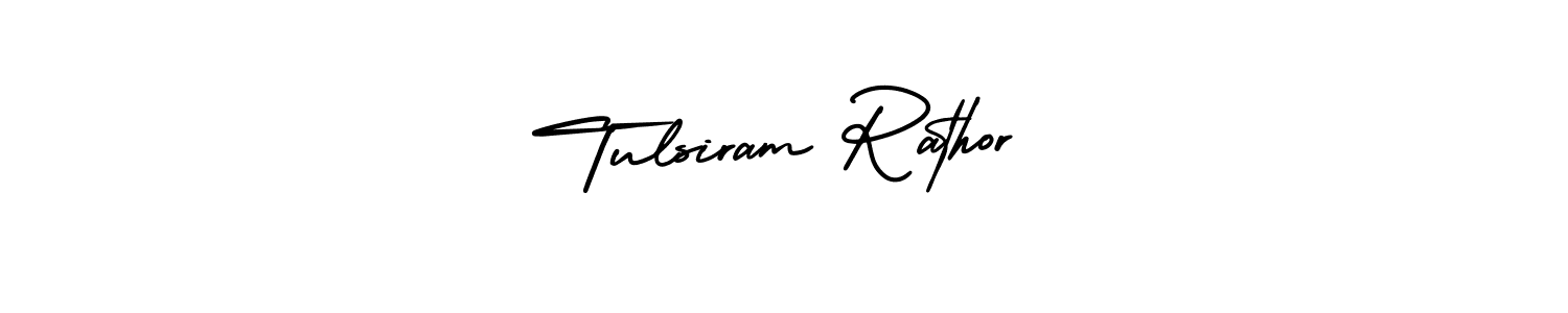 How to make Tulsiram Rathor signature? AmerikaSignatureDemo-Regular is a professional autograph style. Create handwritten signature for Tulsiram Rathor name. Tulsiram Rathor signature style 3 images and pictures png