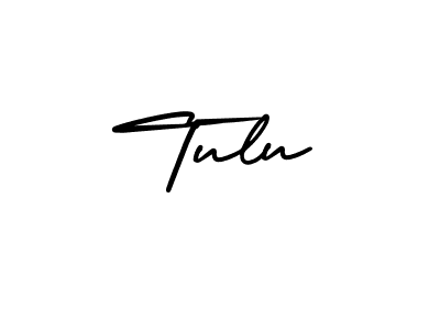 How to make Tulu name signature. Use AmerikaSignatureDemo-Regular style for creating short signs online. This is the latest handwritten sign. Tulu signature style 3 images and pictures png